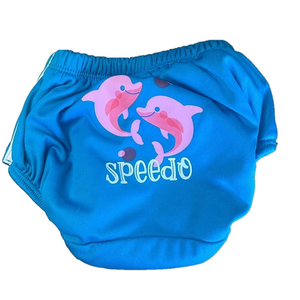 🟢 Speedo Infant Swim Diaper Dolphins Infant Medium 12-18 Months